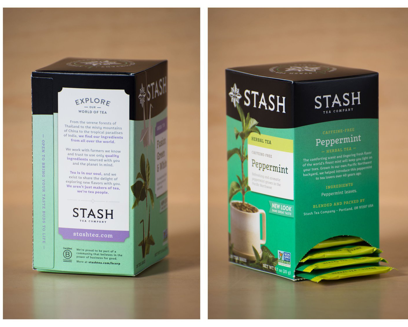 Jolby - Stash Tea Rebrand and Packaging Design