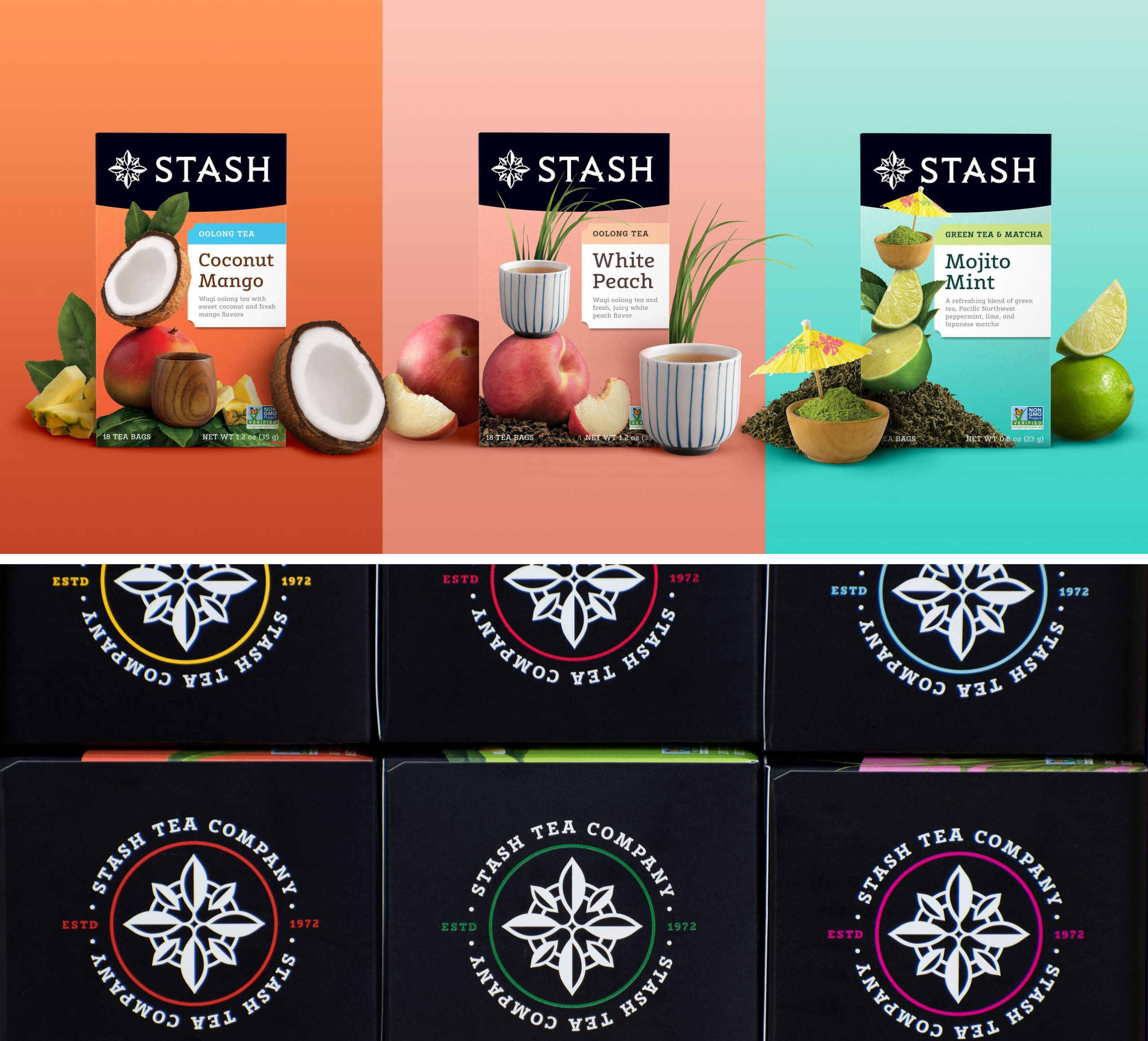 Stash tea flavor boxes