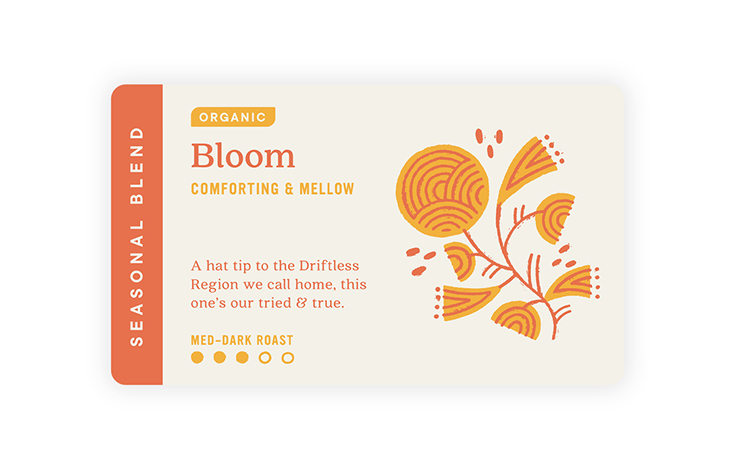 Wonderstate Coffee seasonal label 