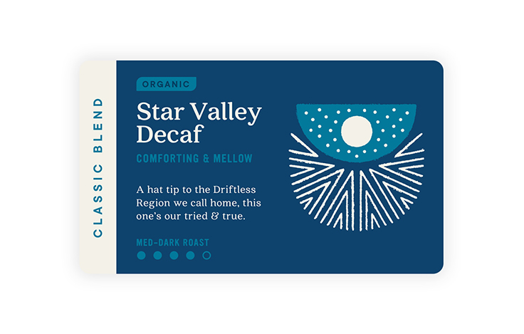 Wonderstate Coffee seasonal label 