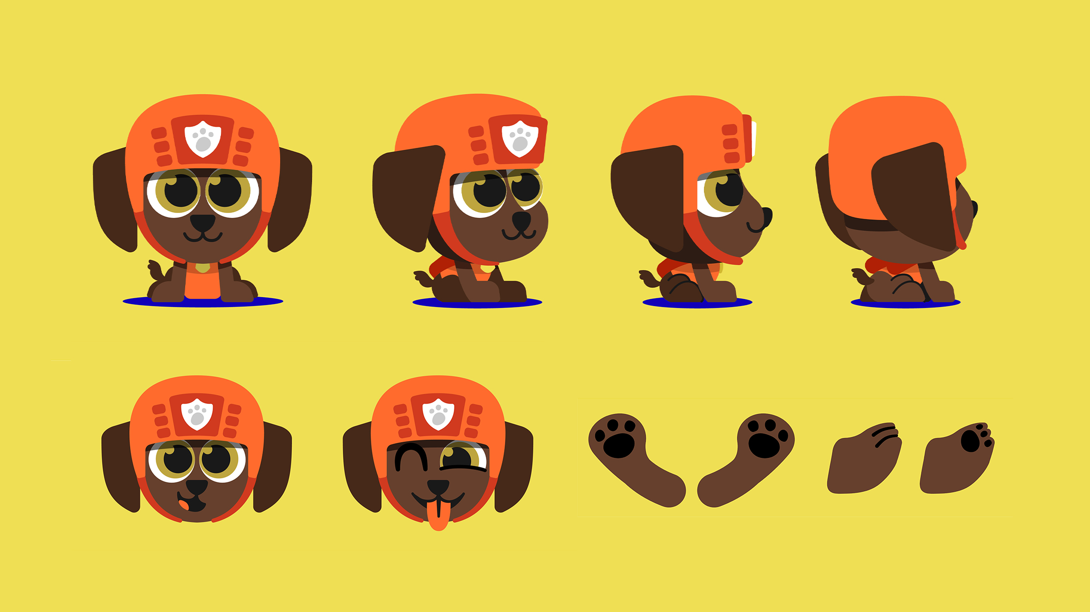 nick Jr. zuma puppy illustration