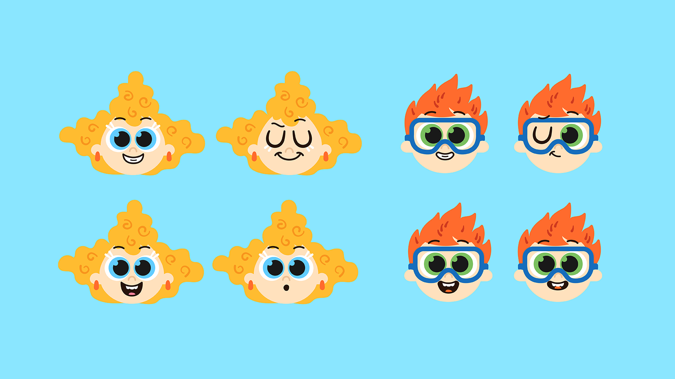 nick Jr. deema and nonny illustration