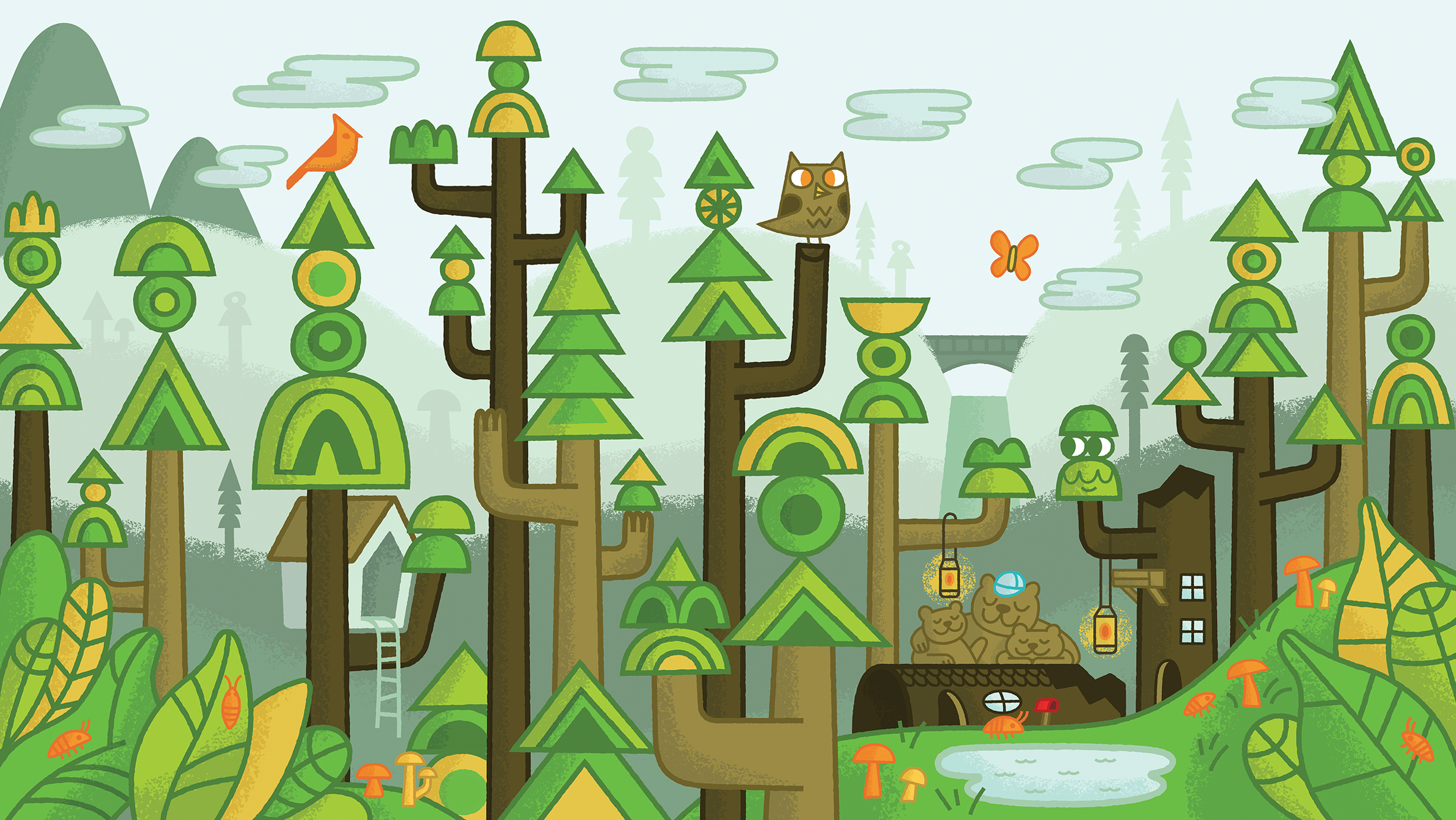 OMSI animationland background: forgotten forest