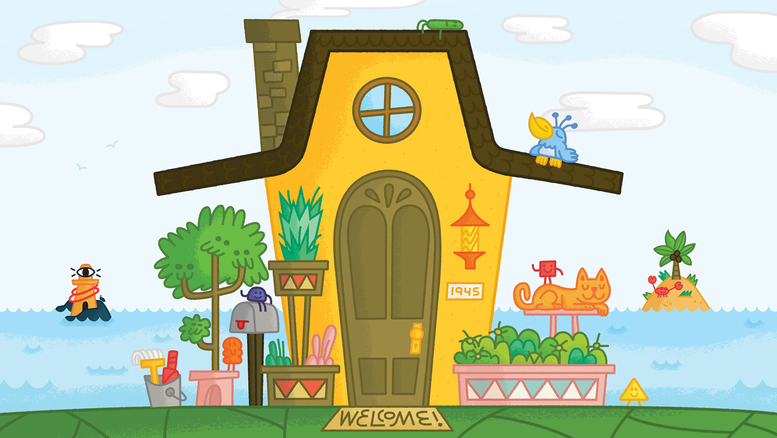 OMSI animationland background: turtleback island