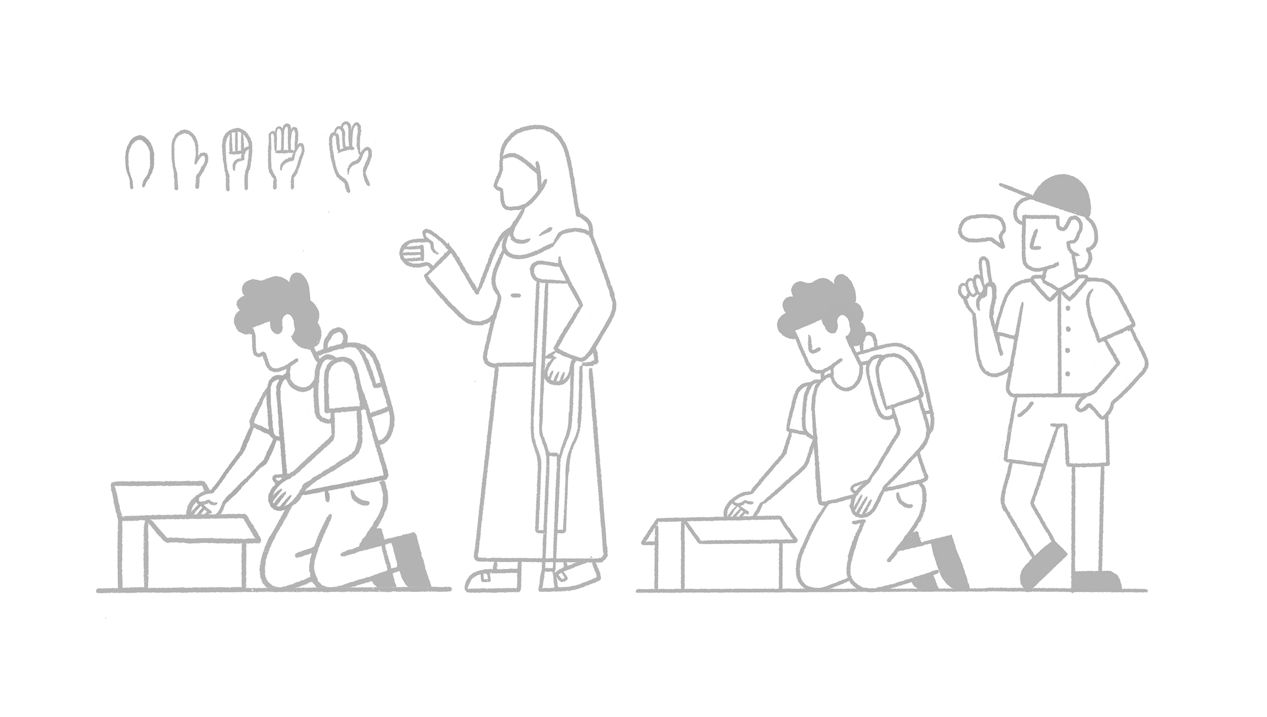 Mercy Corps sketches