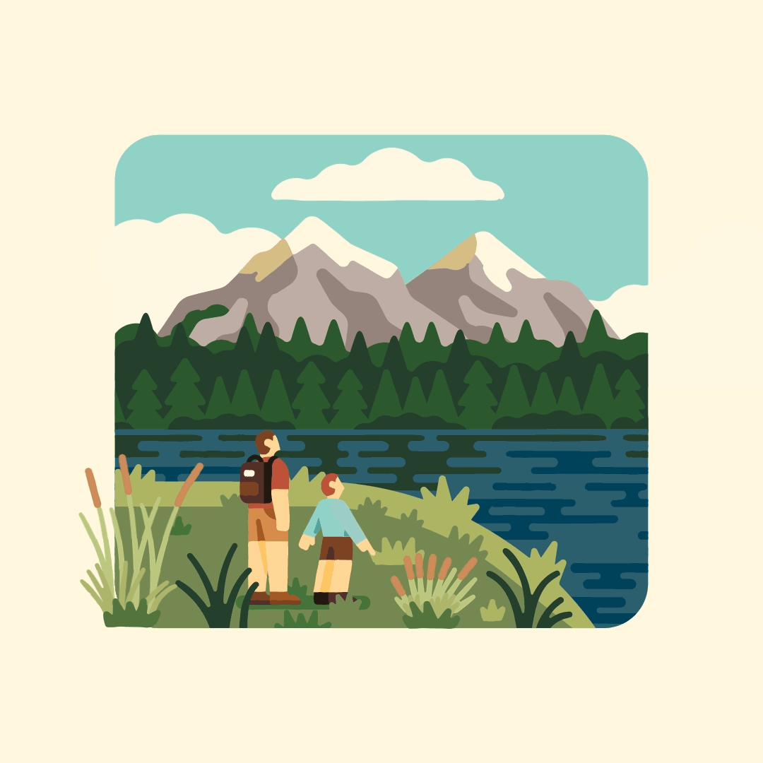 Oregon Parks and Rec Department bird watching animation