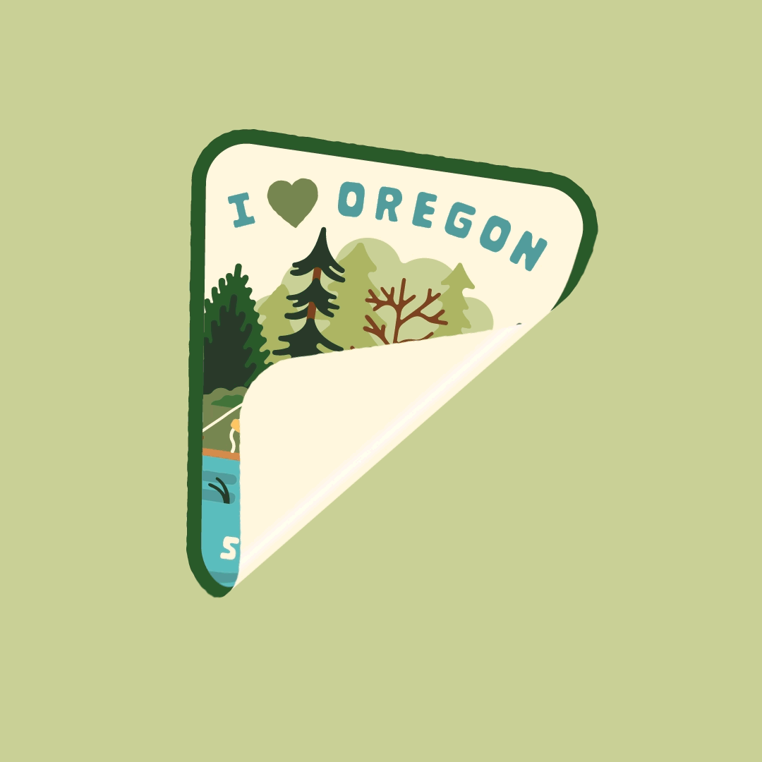 Oregon Parks and Rec Department stickers
