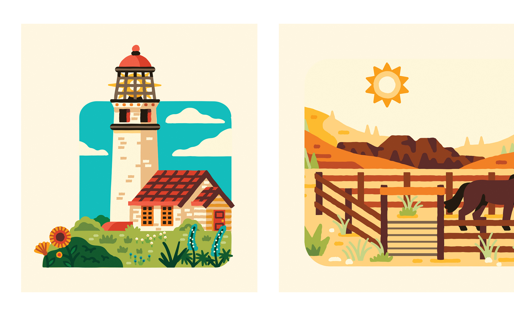 OPRD places and facilities illustrated carousel