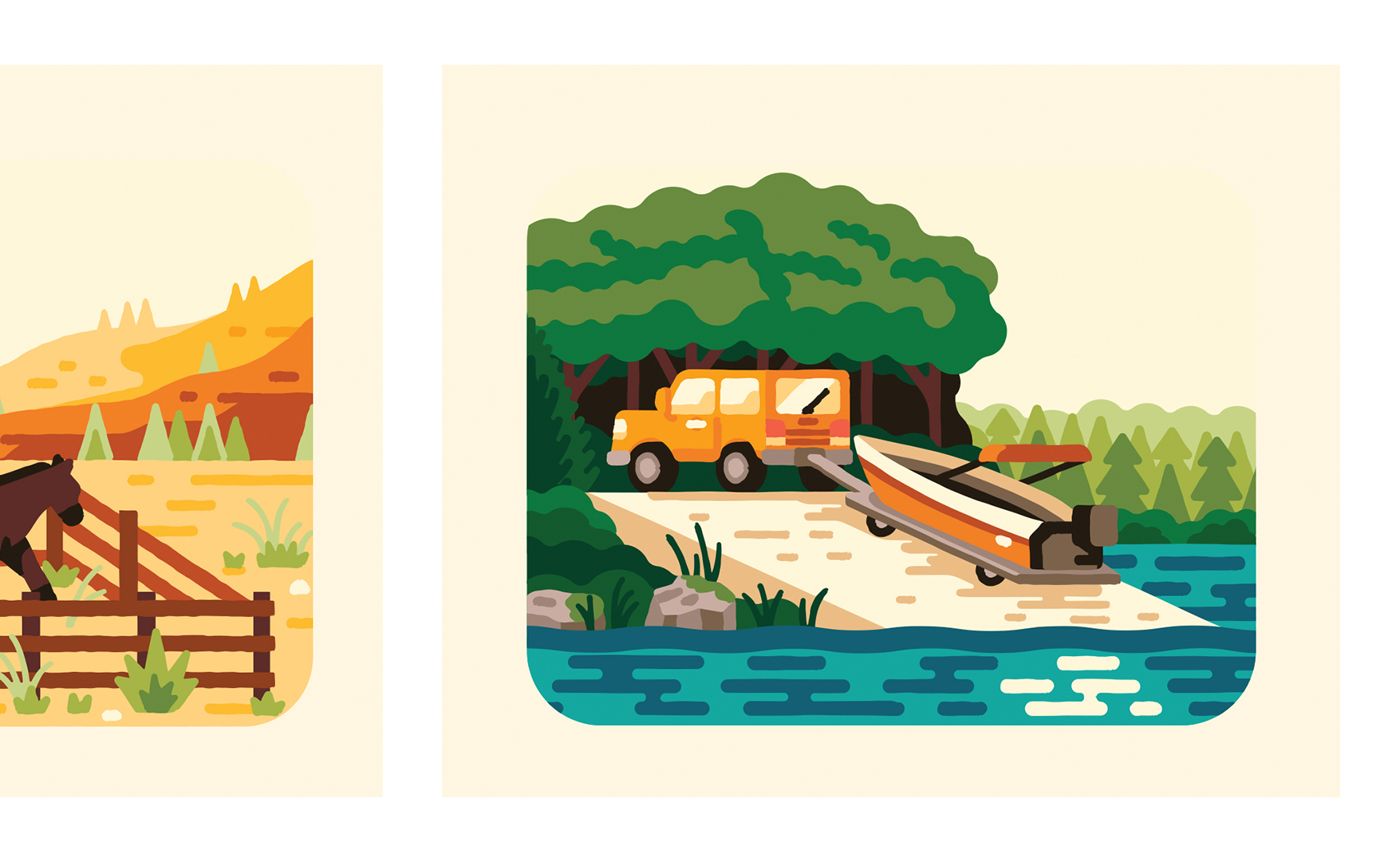 OPRD places and facilities illustrated carousel