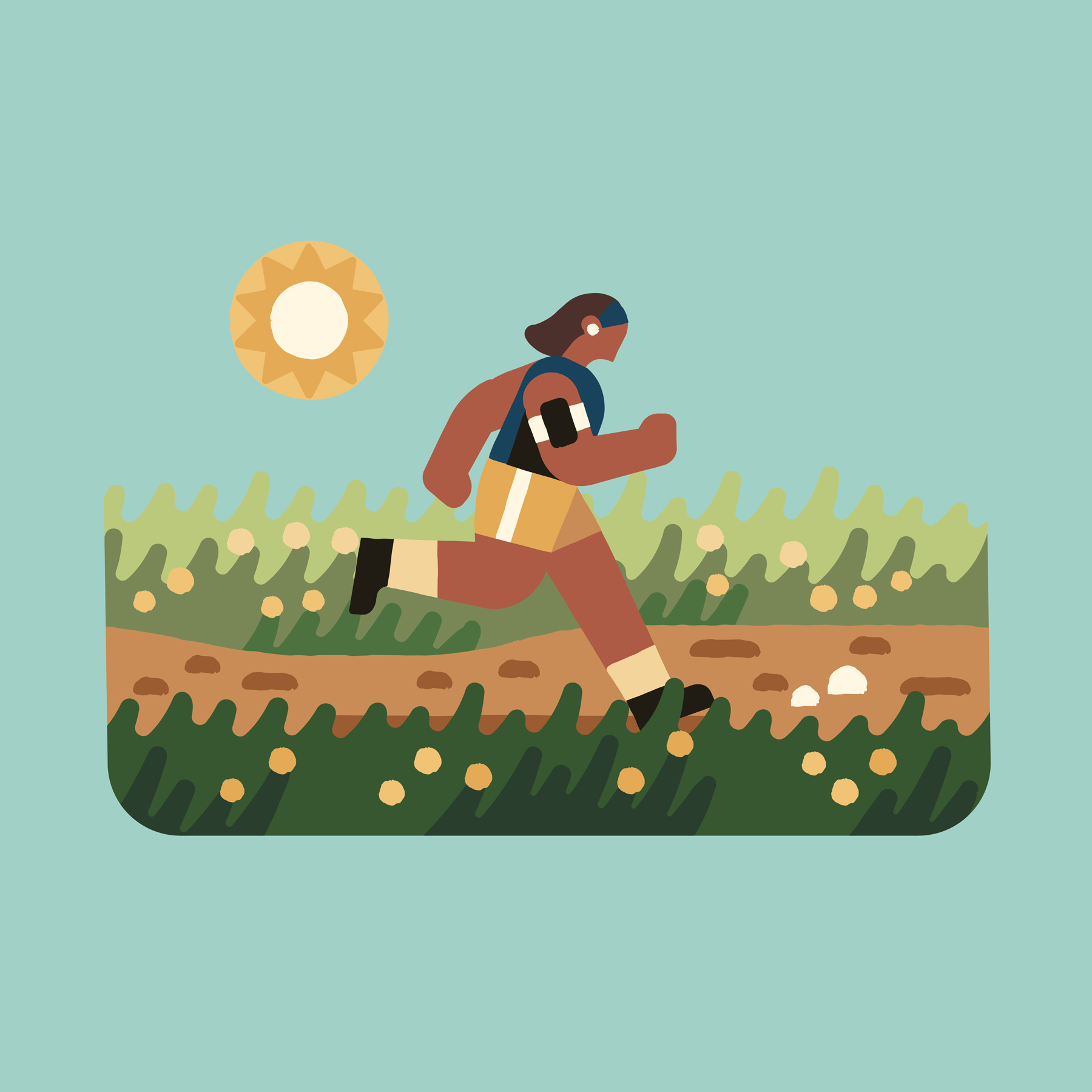 Oregon Parks and Rec Department person jogging on a path