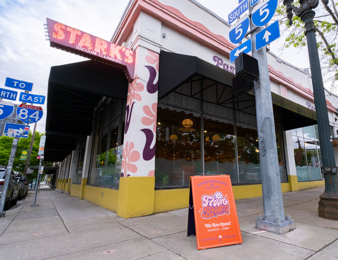 Outside building corner