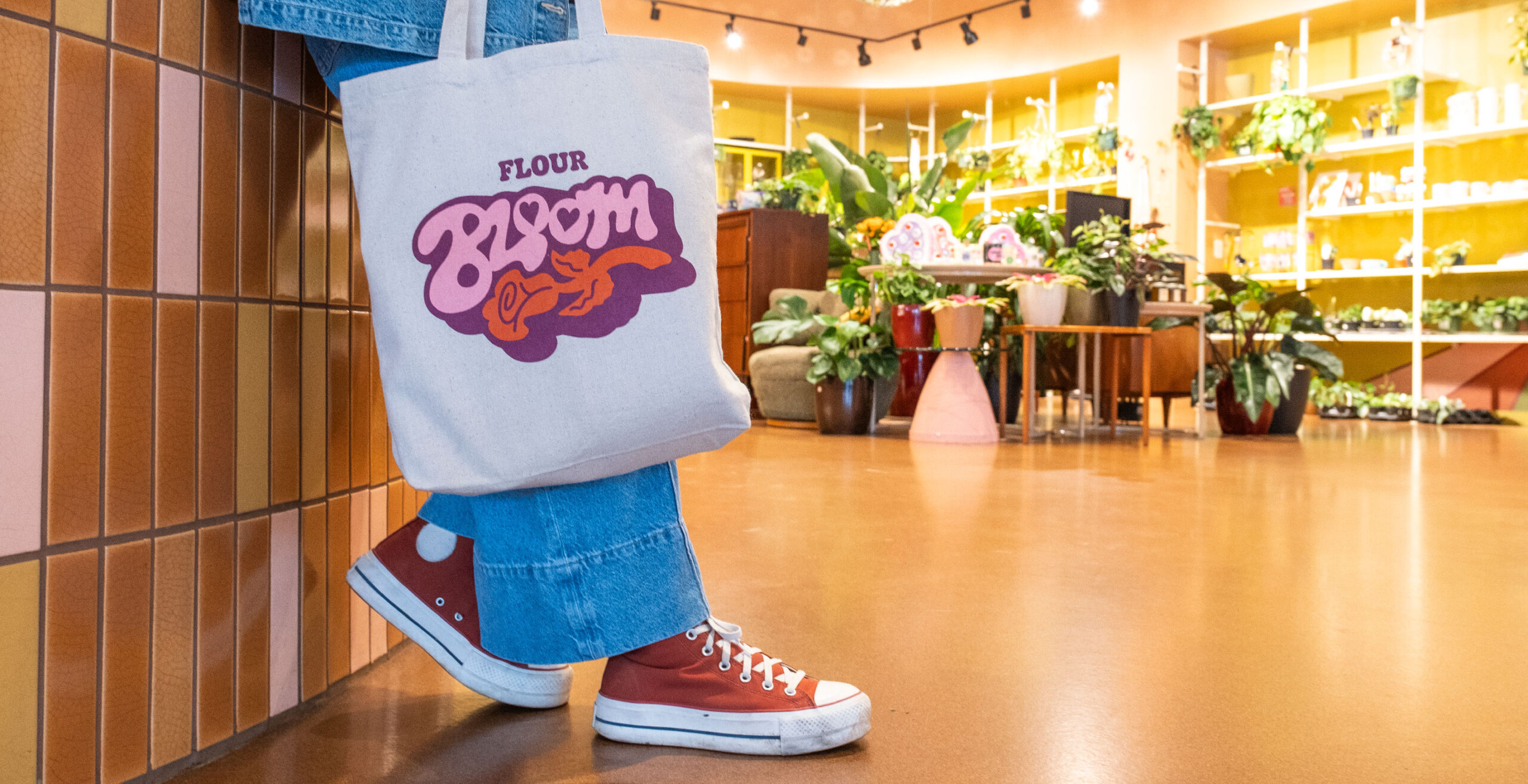 Flour Bloom tote bag